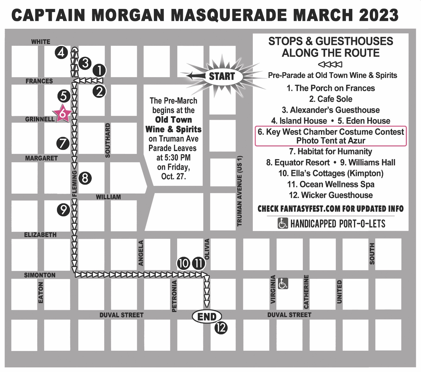 Captain Morgan Masquerade March Map