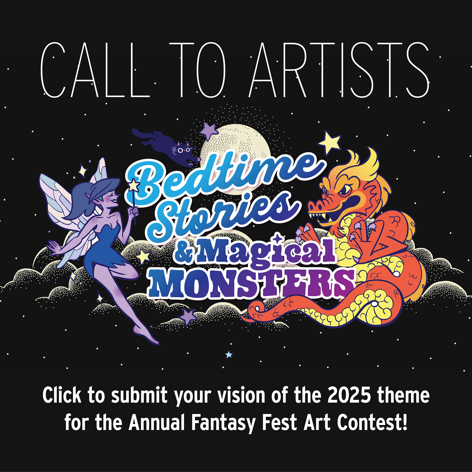 Call to Artists: Click to submit your vision of the 2025 theme for the Annual Fantasy Fest Art Contest!